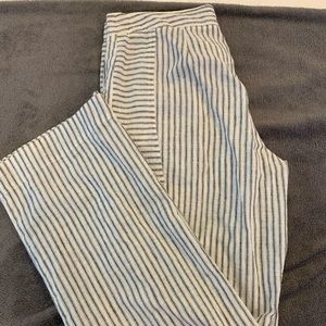 Striped linen pant